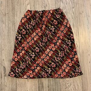 Worthington Floral Skirt Cottagecore Fairy Coquette Flowy Feminine Sz 6